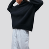 Kvinnors oversized turtlenecktröja i lyxig stickning - för avslappnad lager-på-lager stil i höst & vinter