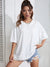 Oversized t-shirt - avslappnad passform för kvinnor