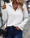 Dams hoodies mjuk ribbad zip-up tröja för avslappnad vardagsstil - stilfull och varm pullover för höst och vår