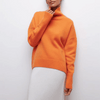 Kvinnors oversized turtlenecktröja i lyxig stickning - för avslappnad lager-på-lager stil i höst & vinter