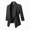 Damer blazer - elegant långärmad jacka med öppen design för kontor och avslappnad stil