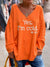 Kvinnors avslappnade v-ringad hoodie - stiligt oversized stickat plagg för vardagsbruk