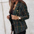 Kvinnors blazer i elegant tweed – sofistikerad smart casual stil