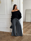 Kvinnors vida byxor med hög midja - sofistikerad skräddarsydd stil för eleganta arbetskläder