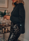 Kvinnors paljett midi kjol – elegant festklädsel för speciella tillfällen