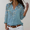 Kvinnors långärmad blus med paisley-mönster – elegant kontors- och casual wear