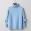 Kvinnors oversized turtlenecktröja i lyxig stickning - för avslappnad lager-på-lager stil i höst & vinter