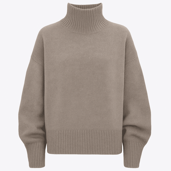 Kvinnors cashmere höghalsskatt - lyxig stickad design för både vardag och kontor