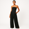 Kvinnors strapless jumpsuit med inbyggd korsett - elegant kvällsattire, smickrande passform för speciella tillfällen