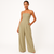 Kvinnors strapless jumpsuit med inbyggd korsett - elegant kvällsattire, smickrande passform för speciella tillfällen