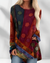 Boho-stil tunikablus - oversized mönstrad blus för en avslappnad look