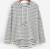 Randig hoodie - avslappnad tröja för stil och trivsel