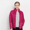 Dam nedjacka med zip-design för utomhusaktiviteter - lättviktsstylish puffer i grön