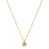 Kvinnohalsband i guld och silver med centralt stenar - elegant accessoar för speciella tillfällen