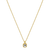 Kvinnohalsband i guld och silver med centralt stenar - elegant accessoar för speciella tillfällen