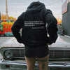 Damoversized hoodie med inspirerande citat - avslappnad vardagsmode för lugna dagar