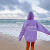 Damoversized hoodie med inspirerande citat - avslappnad vardagsmode för lugna dagar
