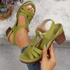 Dam wedge sandals - stiliga plattformsskor för sommaren
