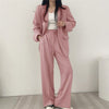 Skräddarsydd rosa blazer set - stiligt set med blazer och byxor