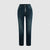 Kvinnors högmidjade skinny jeans blå - vardaglig grundsten, mjukt tyg, slim fit