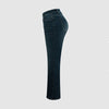 Kvinnors högmidjade skinny jeans blå - vardaglig grundsten, mjukt tyg, slim fit