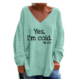 Kvinnors avslappnade v-ringad hoodie - stiligt oversized stickat plagg för vardagsbruk