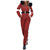 Damer jumpsuit - stilren vadderad overall med bälte