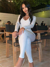 Dams body jumpsuit - elegant off-shoulder modell för mångsidig passform