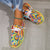 Kvinnors multicolorerade slip-on sneakers - lätta och stiliga skor för vardagsbruk