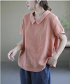 Kortärmad blus för damer - elegant topp för kvinnor
