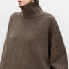 Kvinnors cashmere höghalsskatt - lyxig stickad design för både vardag och kontor