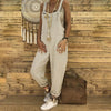 Kvinnors vintage-overaller - luftiga linjumpsuit för avslappnade sommardagar