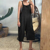 Kvinnors avslappnade dungaree-overaller - mysig ärmlös jumpsuit för vardagsbruk