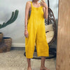 Kvinnors avslappnade dungaree-overaller - mysig ärmlös jumpsuit för vardagsbruk