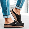 Kvinnors avslappnade loafers - mysiga mockapumps för chic vardagsbruk