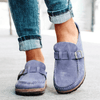 Kvinnors avslappnade loafers - mysiga mockapumps för chic vardagsbruk