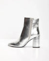 Kvinnors ankboots med metallisk finish – stiliga för kväll och kontor