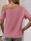 Dam t-shirt med kalla axlar – avslappnad passform för casual stil