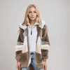 Damfleece hoodie – mjuk och avslappnad jacka i zip-up stil för vardagsbruk