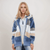 Damfleece hoodie – mjuk och avslappnad jacka i zip-up stil för vardagsbruk