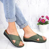 Kvinnors flip-flops - mysiga slip-on sandaler med minnesskum för avslappnad sommarstil - lättviktigt fotriktigt
