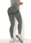 Kvinnors högmidjade leggings - stretchiga träningsbyxor i svart