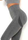 Kvinnors högmidjade leggings - stretchiga träningsbyxor i svart
