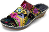 Kvinnors ortopediska flip-flops - boho-design med minnesskumssula för avkopplande stunder