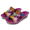 Kvinnors ortopediska flip-flops - boho-design med minnesskumssula för avkopplande stunder
