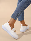 Kvinnors lätta slip-on sneakers – andningsbara och eleganta skor för vardagsbruk