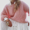 Damtröja i mjuk, oversized och chunky stickad design - mysig knitwear för vardagligt bruk