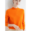 Damerna cashmere tröja lyxig hög hals för avslappnad & kontorsbruk - mysig och elegant stickad för vardagsbruk