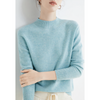 Damerna cashmere tröja lyxig hög hals för avslappnad & kontorsbruk - mysig och elegant stickad för vardagsbruk