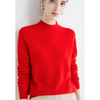 Damerna cashmere tröja lyxig hög hals för avslappnad & kontorsbruk - mysig och elegant stickad för vardagsbruk